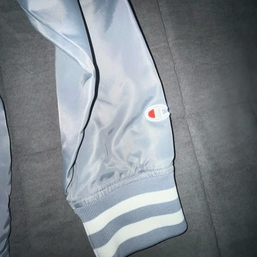 Champion Men's Silver Varsity Lightweight Jacket size XL - Picture 4 of 10